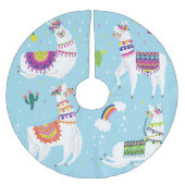 Llama & Cactus: Schattigee  Set Kerstboom Rok (Voorkant)