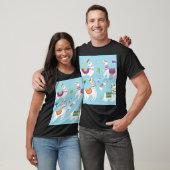 Llama & Cactus: Schattigee Set T-shirt (Unisex)