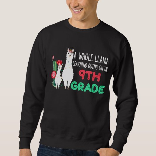 Llama Cactus-student van de negende klas terug naa Trui (Voorkant)