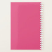Llama Cactus Waterverf Scene Hot Pink Planner (Achterkant)