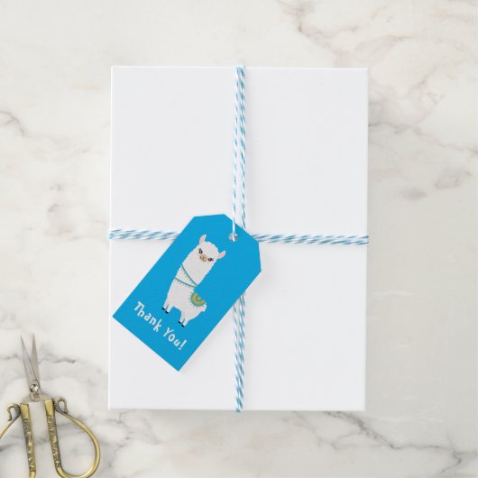 Llama Cadeaulabel (Met Touw)