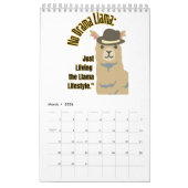 llama calendar kalender (Mar 2026)