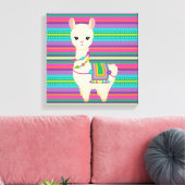 Llama Canvas Afdruk (Insitu (Woonkamer))