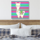Llama Canvas Afdruk (Insitu (Slaapkamer))