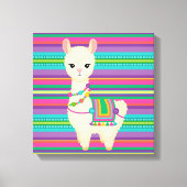 Llama Canvas Afdruk (Voorkant)