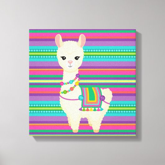 Llama Canvas Afdruk (Voorkant)