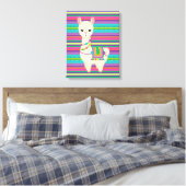 Llama Canvas Afdruk (Insitu (Slaapkamer))