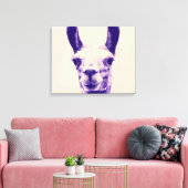 Llama Canvas Print (Insitu (Woonkamer))