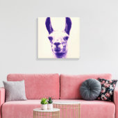 Llama Canvas Print (Insitu (Woonkamer))