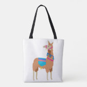 Llama Canvas tas (Achterkant)