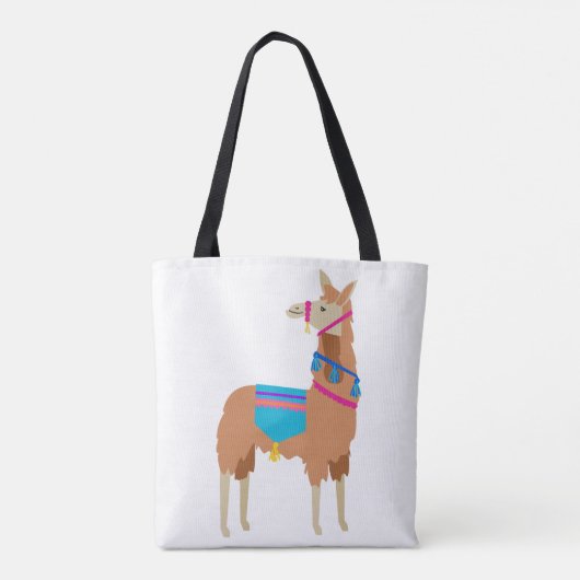 Llama Canvas tas (Achterkant)