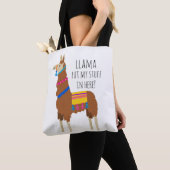 Llama Canvas tas (Dichtbij)