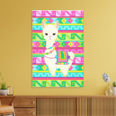 llama Canvas Wall Art Afdruk (Insitu (Woonkamer))