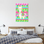 llama Canvas Wall Art Afdruk (Insitu (Slaapkamer))