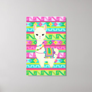 llama Canvas Wall Art Afdruk