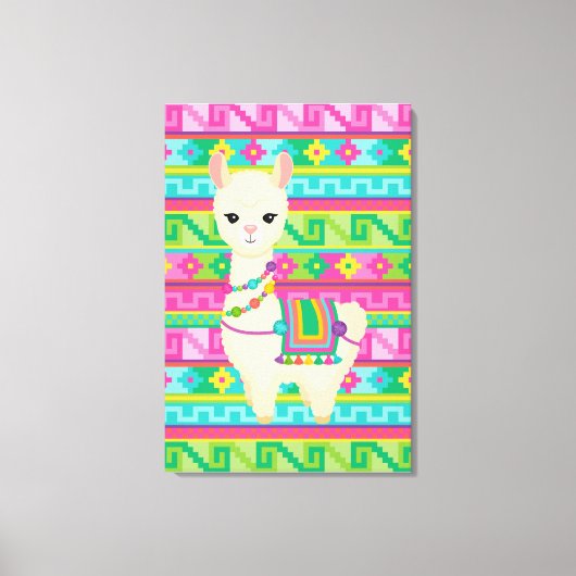 llama Canvas Wall Art Afdruk (Voorkant)