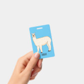 Llama cartoon illustratie badge (Handheld)