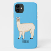 Llama cartoon illustratie Case-Mate iPhone case (Achterkant)