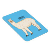 Llama cartoon illustratie magneet (Rechterzijde)