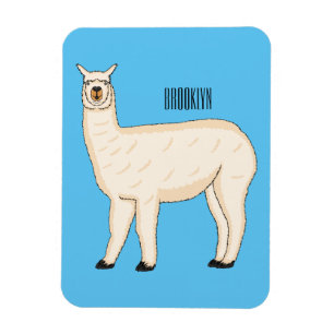 Llama cartoon illustratie magneet