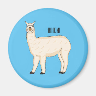 Llama cartoon illustratie magneet