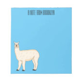 Llama cartoon illustratie notitieblok (Voorkant)