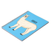 Llama cartoon illustratie notitieboek (Linkerzijde)
