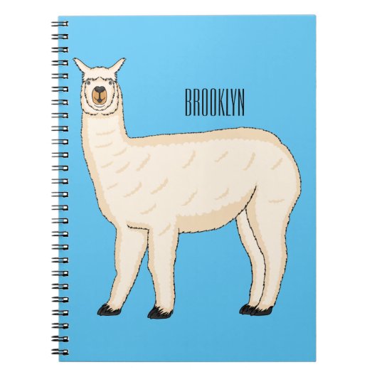 Llama cartoon illustratie notitieboek (Voorkant)