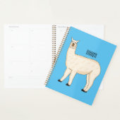 Llama cartoon illustratie planner (Display)