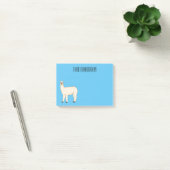 Llama cartoon illustratie post-it® notes (Kantoor)