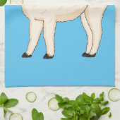Llama cartoon illustratie theedoek (Gevouwen)