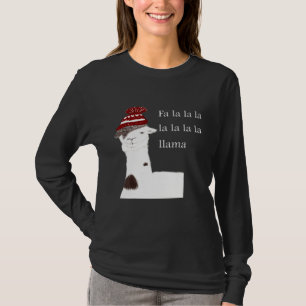Llama Christmas Design Fa La Llama T-shirt