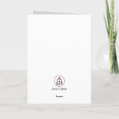Llama Christmas Folded Greeting Card Kaart (Achterkant)