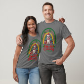 Llama Christmas grappig T-shirt (Unisex)
