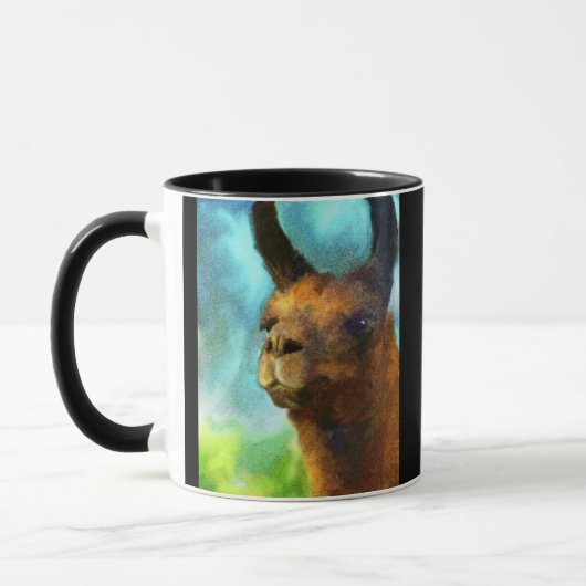 Llama Collectible Art Coffee Mok (Links)