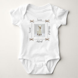 Llama Crochet Baby Bodysuit personaliseren