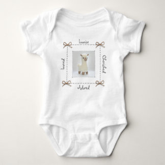 Llama Crochet Baby Bodysuit personaliseren
