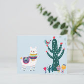 Llama Cute Briefkaart (Staand voorkant)