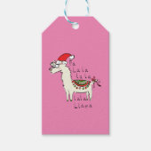 Llama Cute Funny Kerstfeestdag Cadeaulabel (Voorkant)