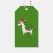 Llama Cute Funny Kerstfeestdag Cadeaulabel (Voorkant)