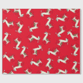 Llama Cute Funny Kerstfeestdag Cadeaupapier (Vlak)