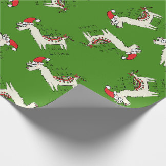 Llama Cute Funny Kerstfeestdag Cadeaupapier
