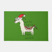 Llama Cute Funny Kerstfeestdag Deurmat (Voorkant)