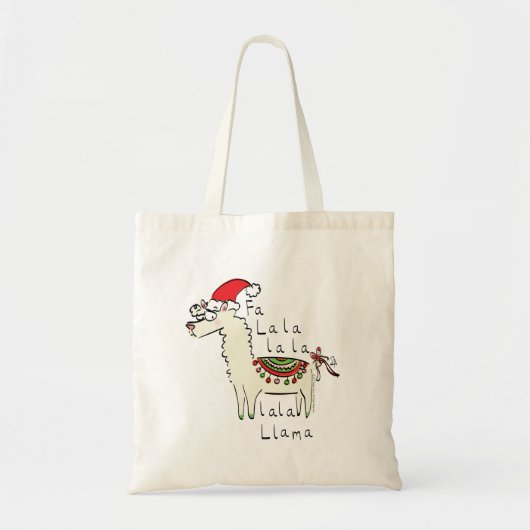 Llama Cute Funny Kerstfeestdag Kinderen Tote Bag (Voorkant)