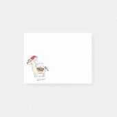 Llama Cute Funny Kerstfeestdag Post-it® Notes (Voorkant)