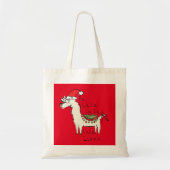 Llama Cute Funny Kerstfeestdag Tote Bag (Voorkant)
