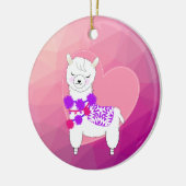 Llama Cute Personalized Keramisch Ornament (Links)