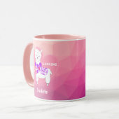 Llama Cute Personalized Mok (Voorkant links)