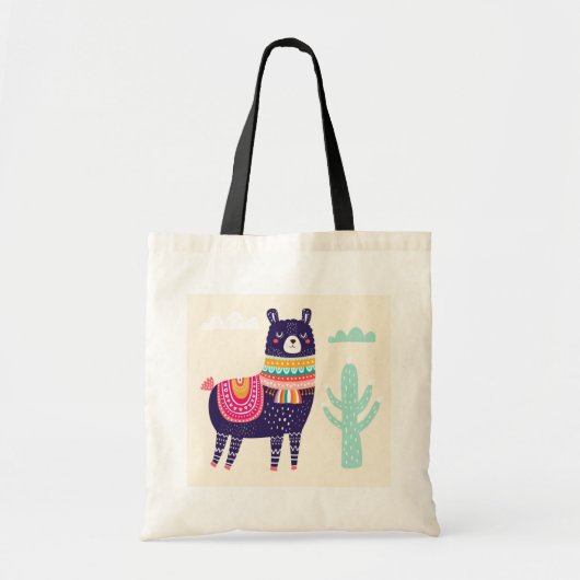 Llama Cute Tote Bag (Voorkant)
