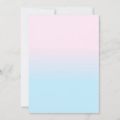 Llama Cute Waterverf Gender Reopenbaarmakingsfeest Kaart (Achterkant)